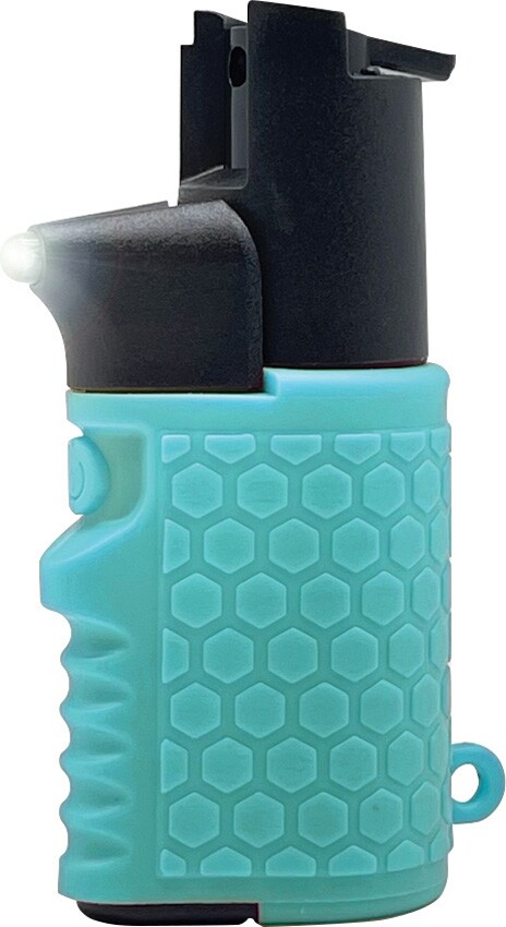 Guard Dog Light-Em Up Pepper Spray Flashlight Combo With Ring Max Strength 16ft