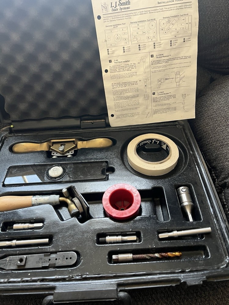LJ Smith stairway install installation Tool kit 2