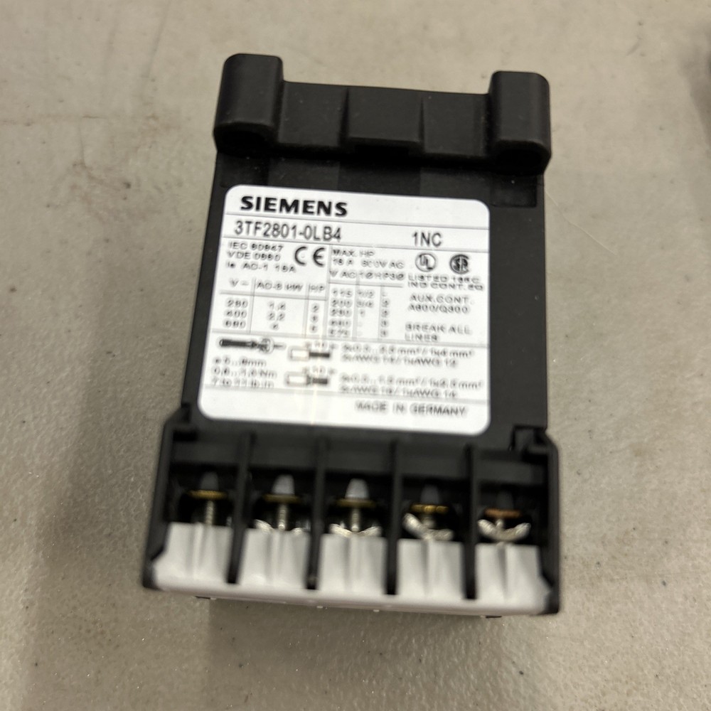 Siemens Contactor 3TF2801-0LB4