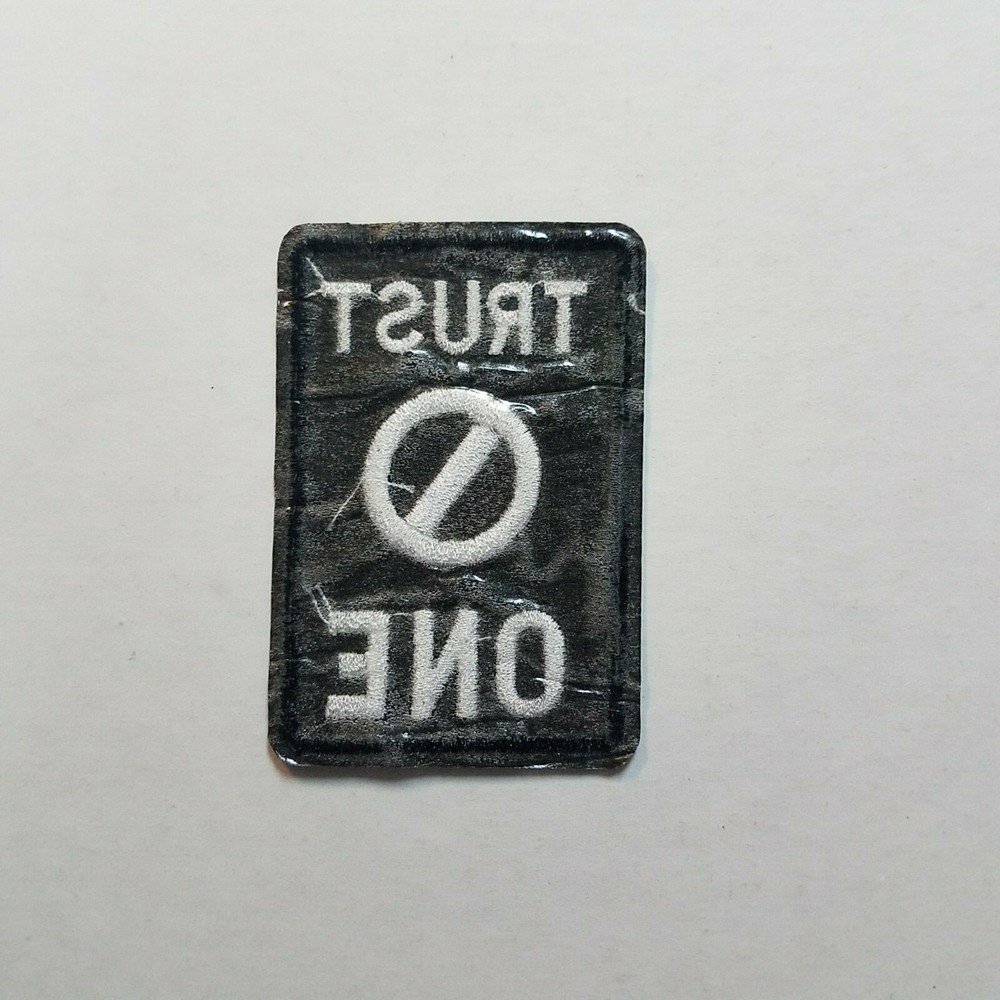 X files Trust No One Patch 3 inches tall