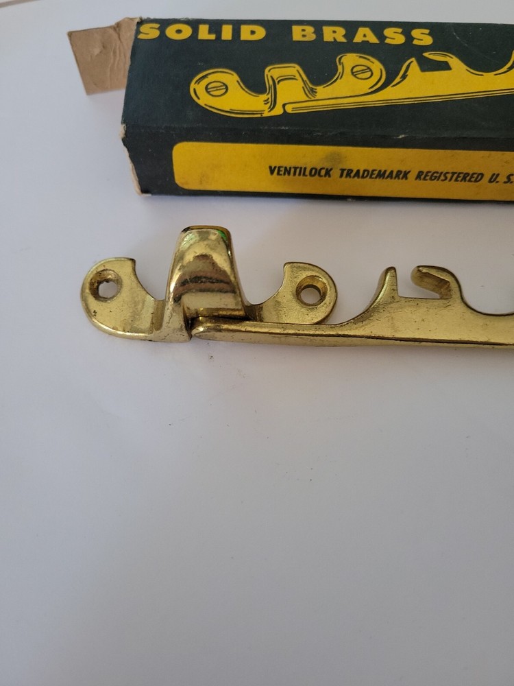 Vintage Slaymaker Ventilock No 37 Window Latch Lock Solid Brass