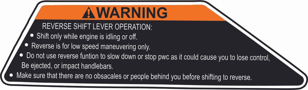 YAMAHA WAVERUNNER VX 2014-2016 Graphics / Decal Warning / Sticker Kit