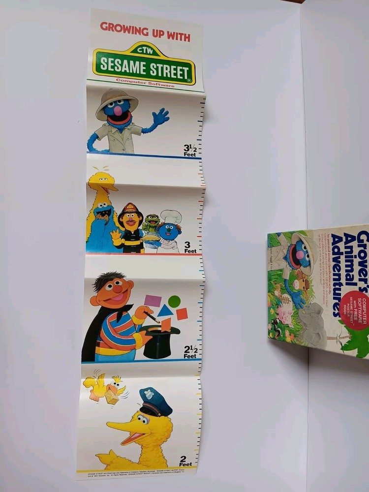 Commodore 64/128 Grovers Animal Adventure Computer Game Software Tested/Works