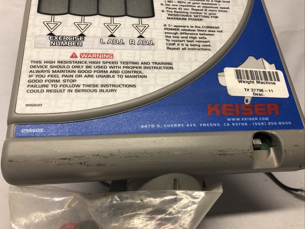 Display Replacement Keiser 003020PP Infinity Series Functional Trainer