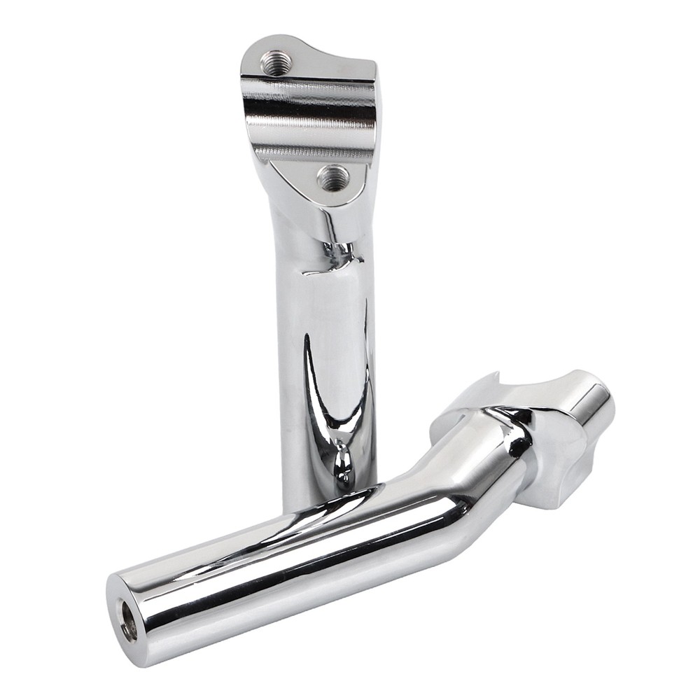 Chrome 6.5" Pullback Handlebar Risers For Harley Softail Dyna Super Wide Glide