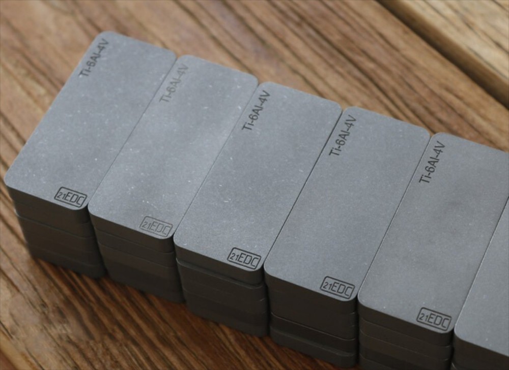 1PC TC4 Titanium Alloy Block Rectangular Titanium Paperweight Decorate Gift