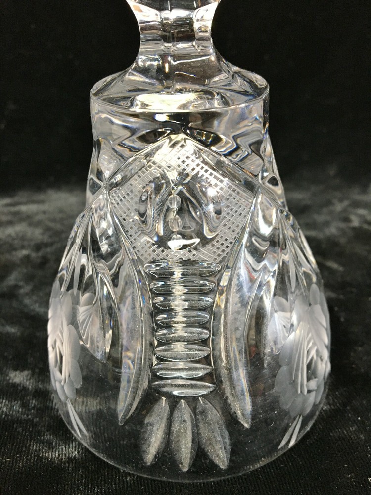 Lead Crystal Bell 7-1/2"