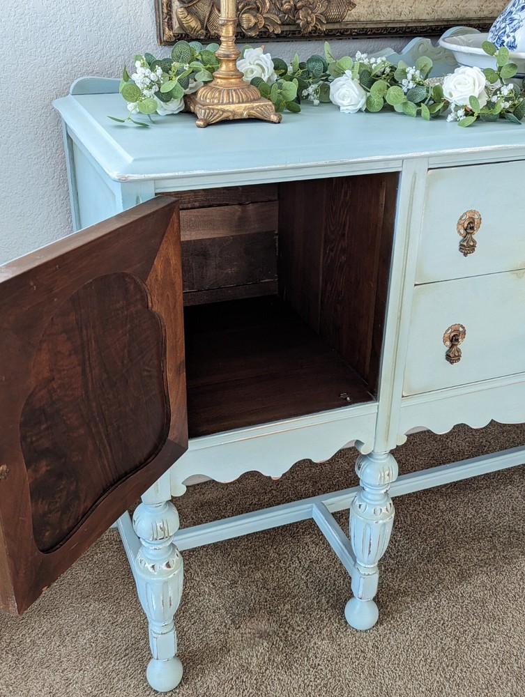 Vintage Buffet Sideboard Server Credenza Cabinet