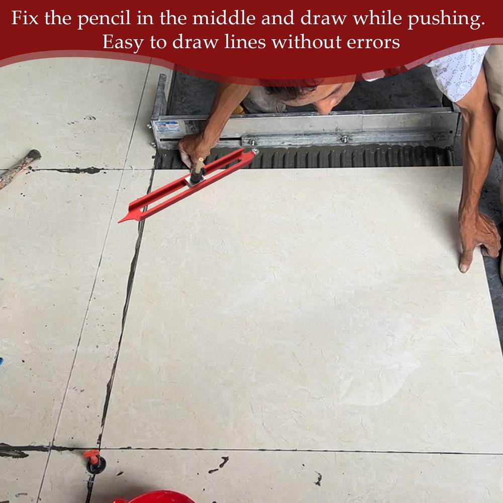 Precise Contour Scribe Tool with Adjustable Pencil Holder for Tiles Carpenter