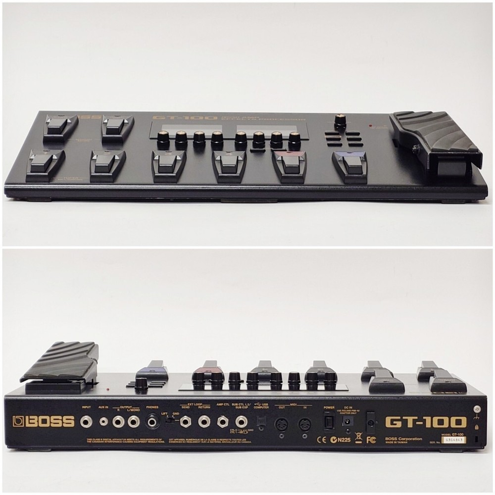 Boss GT-100 ver.2 Multi-Effects Processor Guitar Effect Pedal w/case, box Tested