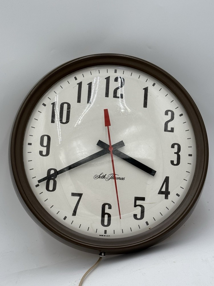 Vintage Seth Thomas by Talley School Office Clock