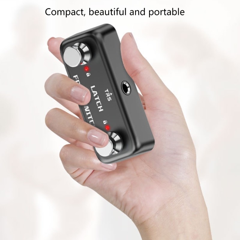 External Footswitch Double Pedal Portable Double Function Pedal Compacts Pedal