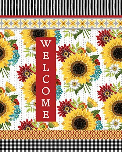 Studio M - 20" Art Pole - Sunflower Checks