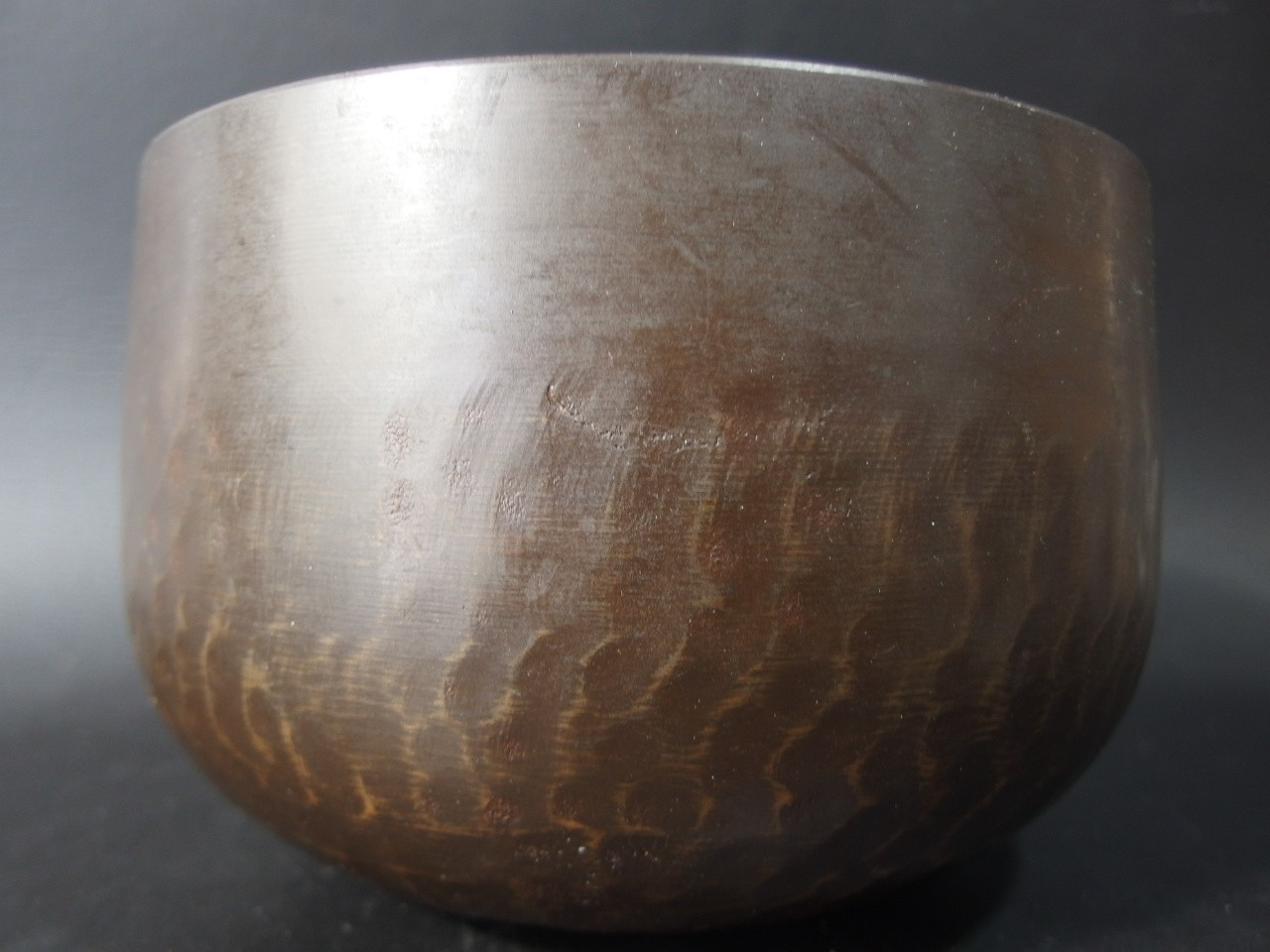 or2631 JAPANESE BUDDHIST SINGING BOWL ORIN GONG 7.1 inch / 18 cm Wide VINTAGE