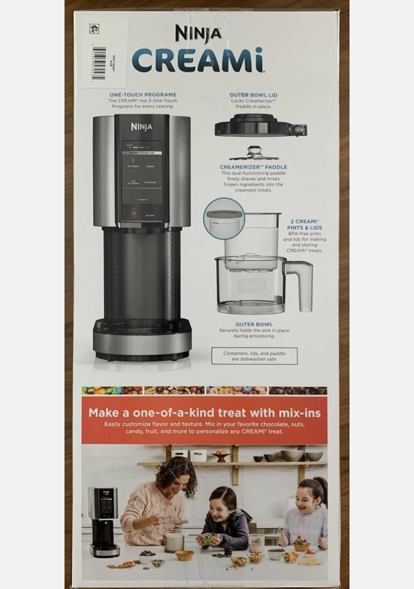 Ninja CREAMi (Tiktok) Ice Cream Maker 7 One-Touch Programs for Gelato NC300 NEW