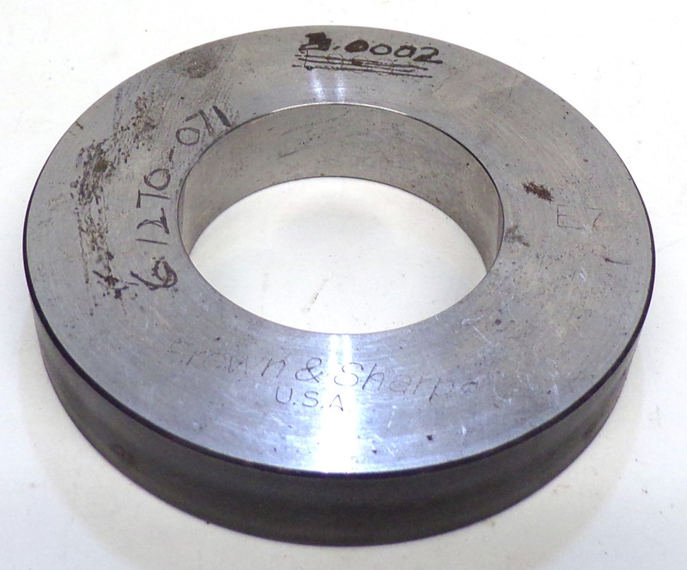 BROWN & SHARPE RING GAGE 2.0002 E7