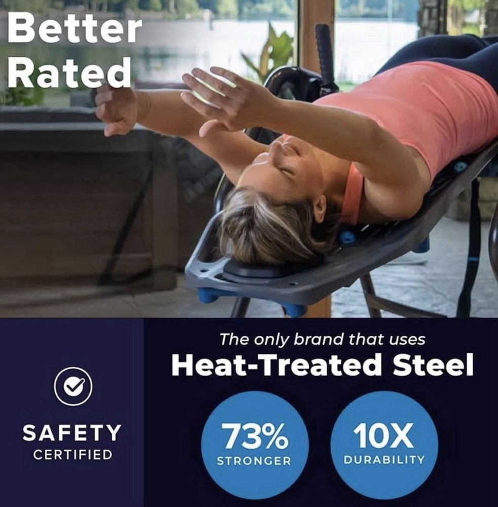 Teeter FitSpine X2 Inversion Table, Decompression Surface for Full-Body Stretch,