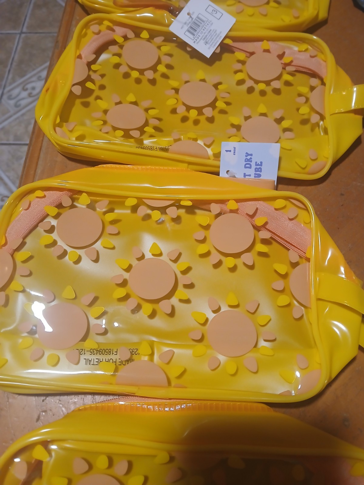 Bulk Pool Party Favor Lot Of 16 Wet Dry Cube Beach Bags Kids