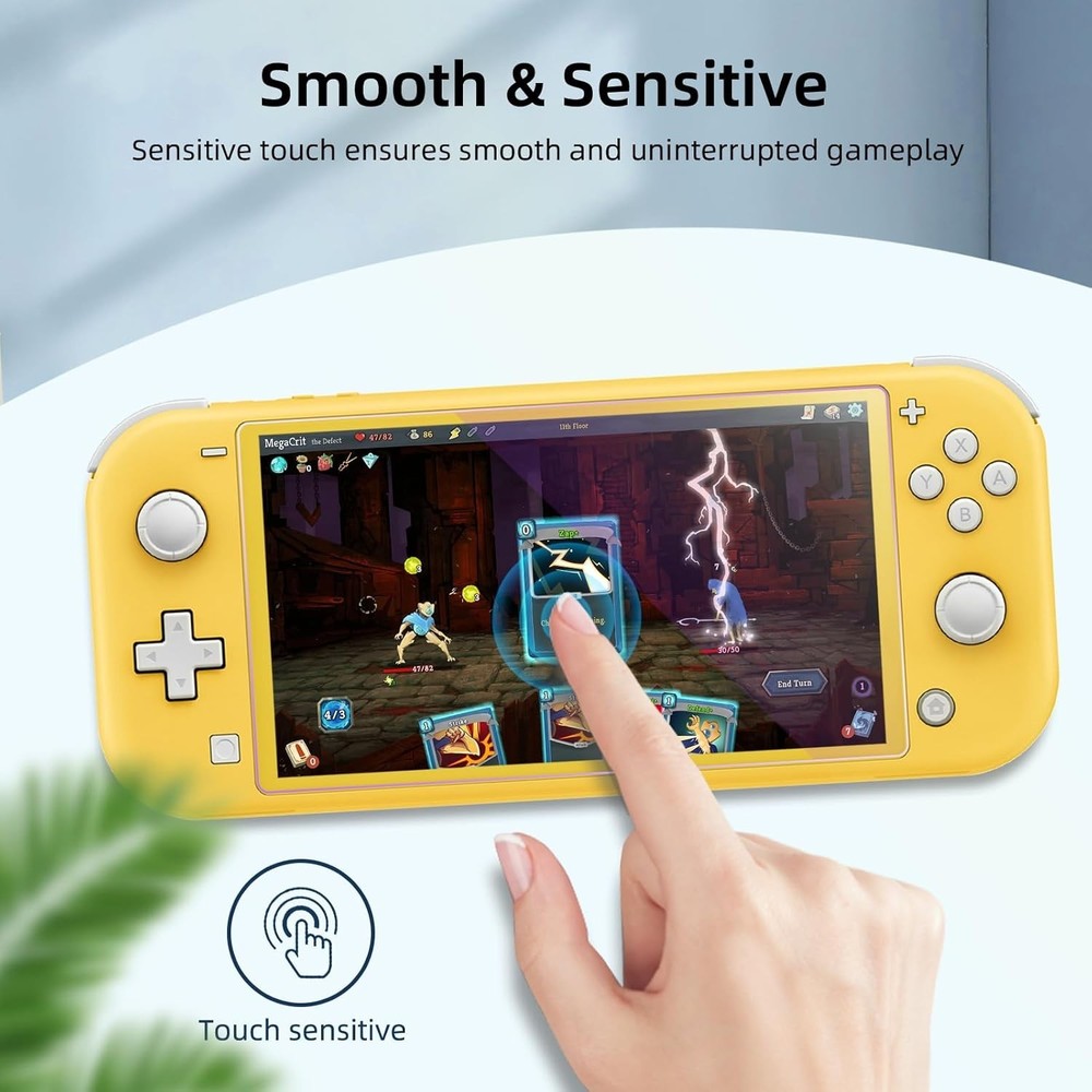 Blue Light Blocking Screen Protectors for Switch Lite 5.5” - 9H Hardness