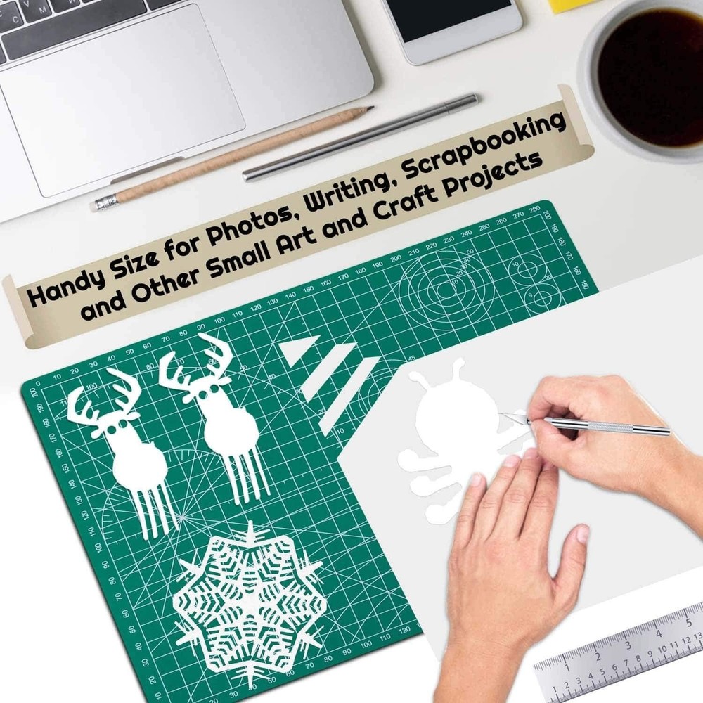 Versatile 12x9 Double-Sided Crafting Mat - Perfect for Precision Sewing Projects