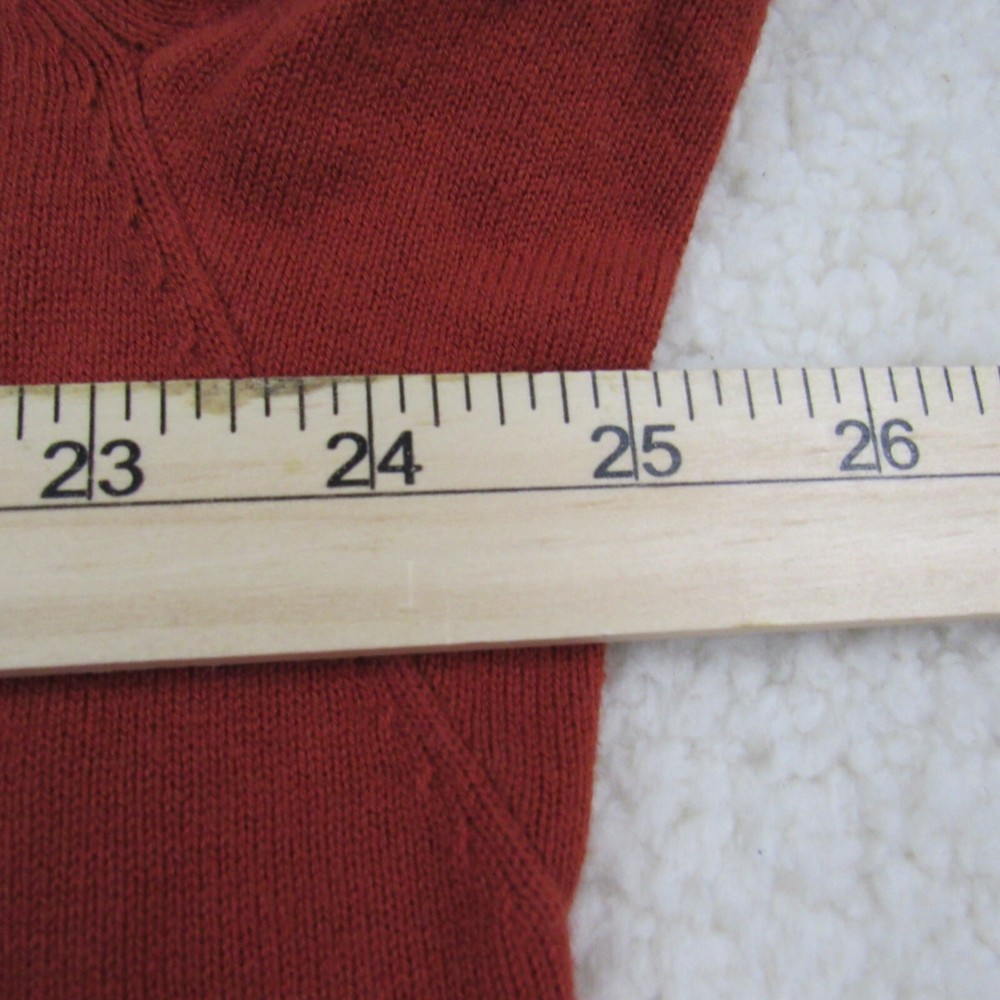 Duluth Trading Sweater Mens Extra Large Quarter Zip Dark Orange Pullover