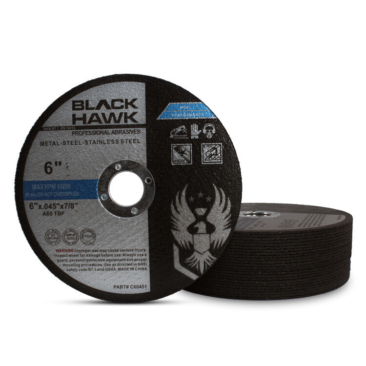 25 Pack 6"x.045"x7/8" Cut-off Wheel - Metal & Stainless Steel Cutting Discs