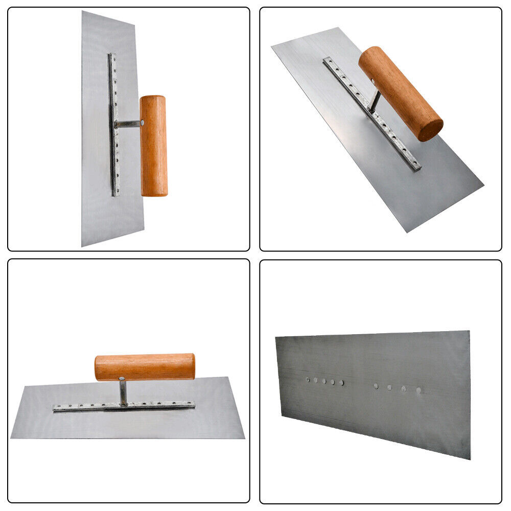 Silverline 1pc Margin Trowel Set Wooden Handle Plasterers Corner Plastering Tool
