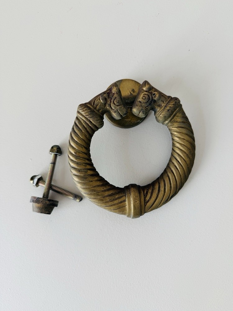 VTG Celtic Torc Door Knocker  5” Brassware Solid Brass