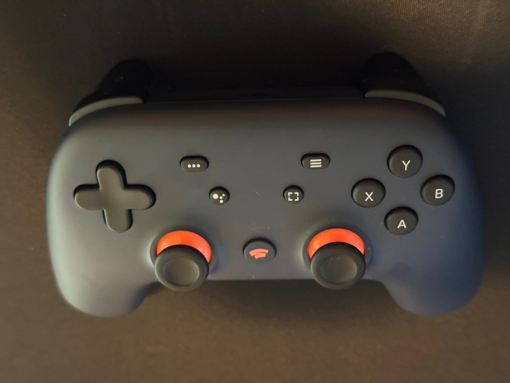 Google Stadia Founders Limited Edition Blue Controller - works - Bluetooth