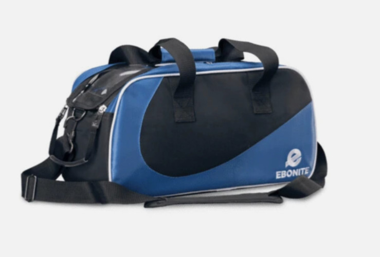 Ebonite 2 Ball Double Tote Blue Bowling Bag