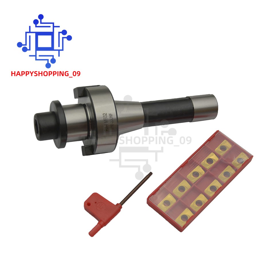 4" 90 Degree Indexable Face Shell Mill Cutter, R8 Arbor with APMT1604 Insert