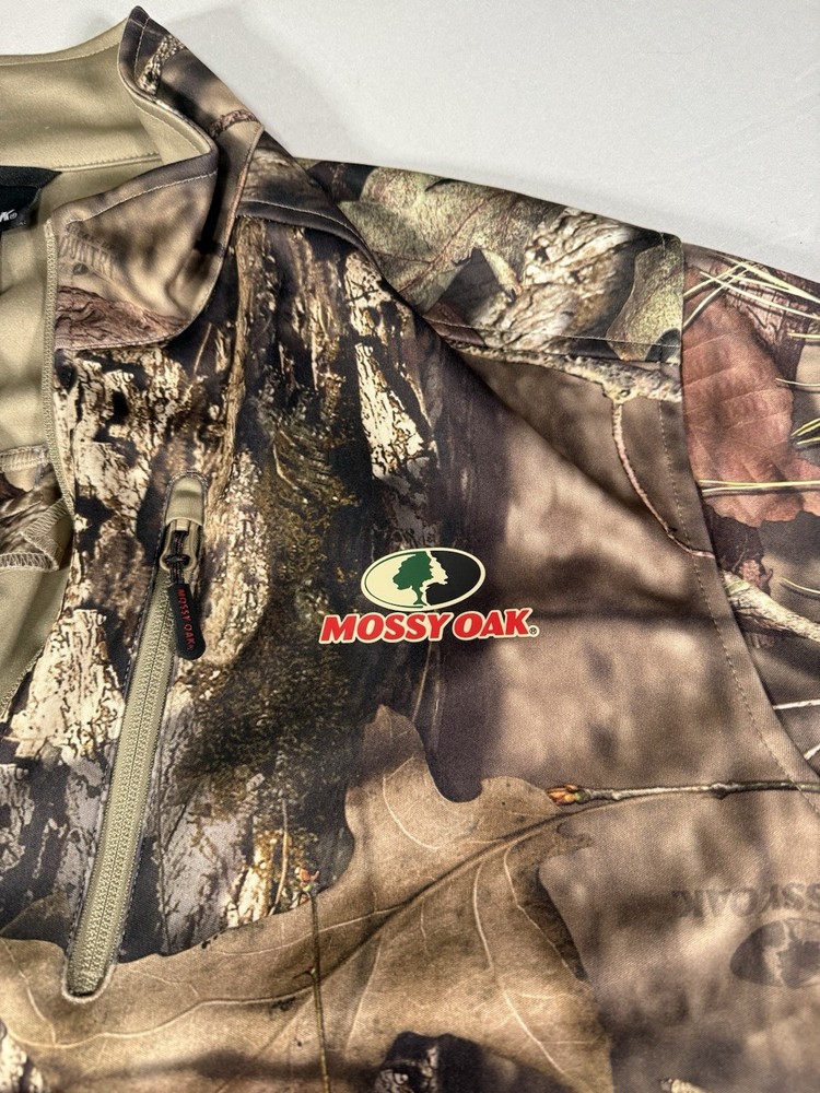 Mossy Oak Camo Softshell Jacket XL Scent-Factor Hunting Full Zip