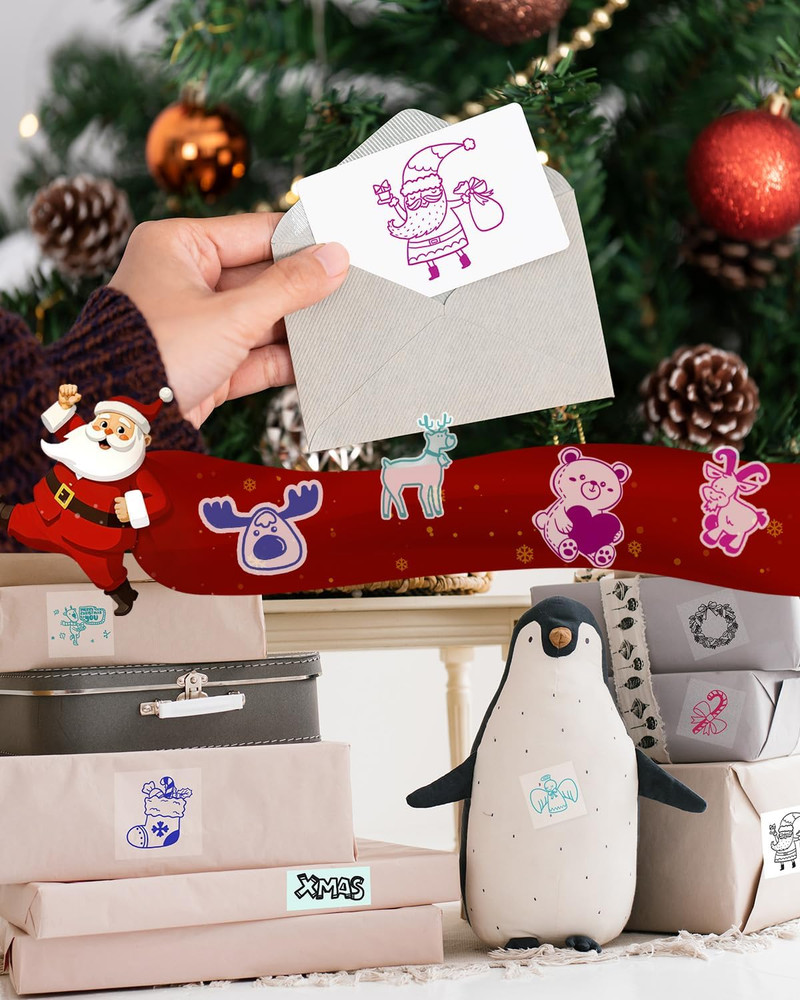 Memoking Print Pods Mini Printer - M02 Portable Gift Sticker Printer, Bluetooth