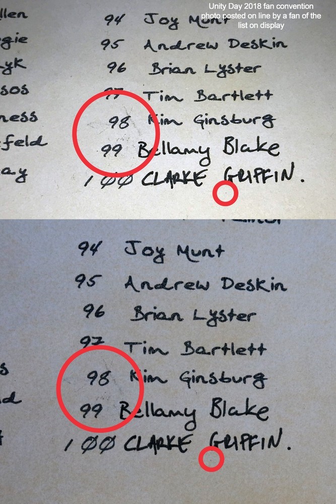 Clarke's List "The 100" Screen used prop #1
