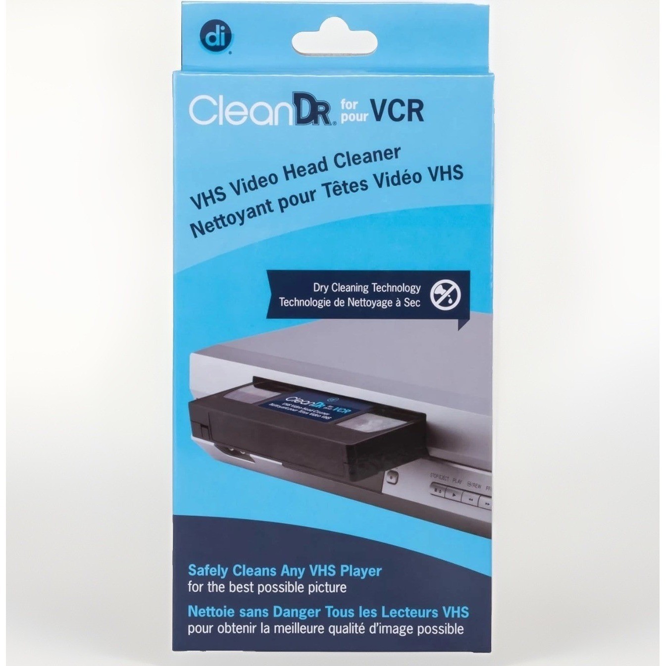 Allsop di CleanDr VHS Video Head Cleaner Non-abrasive Dry Cleaning for VCR/VHS