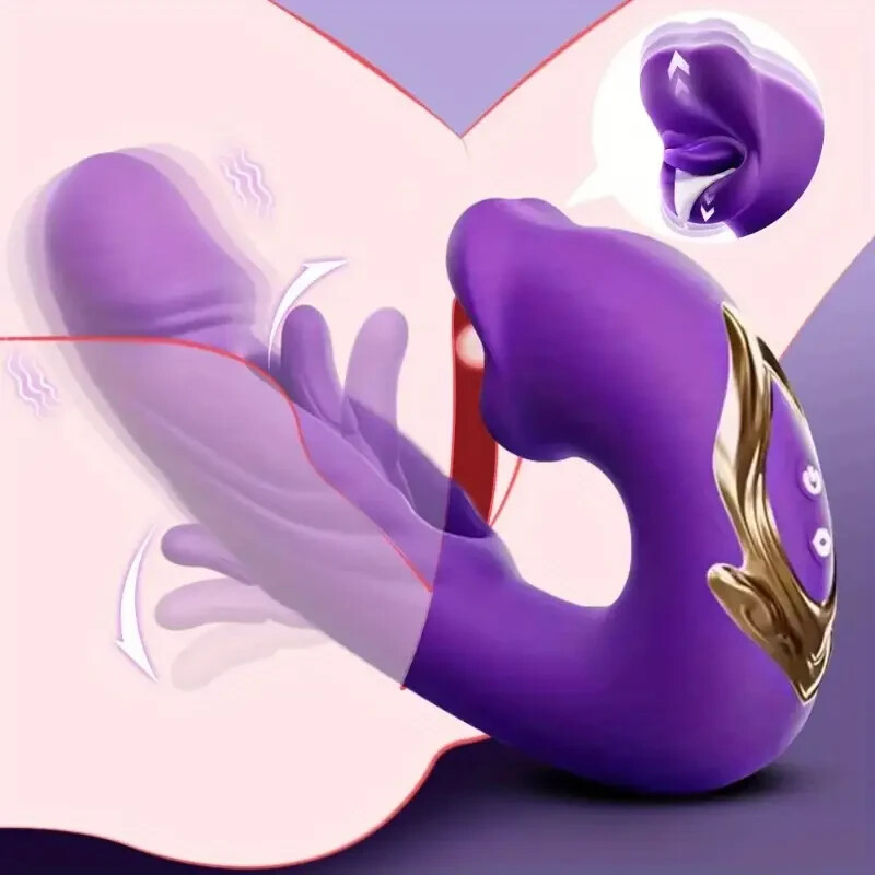 Flapping Rabbit Vibrator Sucking Clit G-Spot Massager Dildo Sex Toys for Women