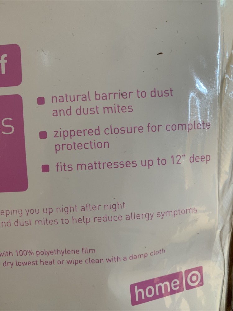 Queen Mattress Cover AllerEase Waterproof Allergy Protector Zippered NEW Target