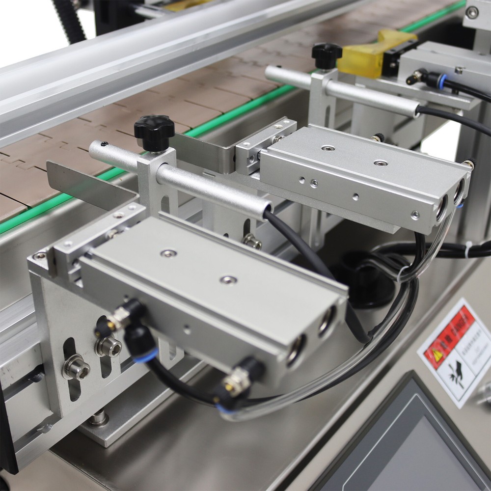 110V Automatic Desktop Chain Conveyor Table Capping Machine Φ2.63"-4" Bottle Cap