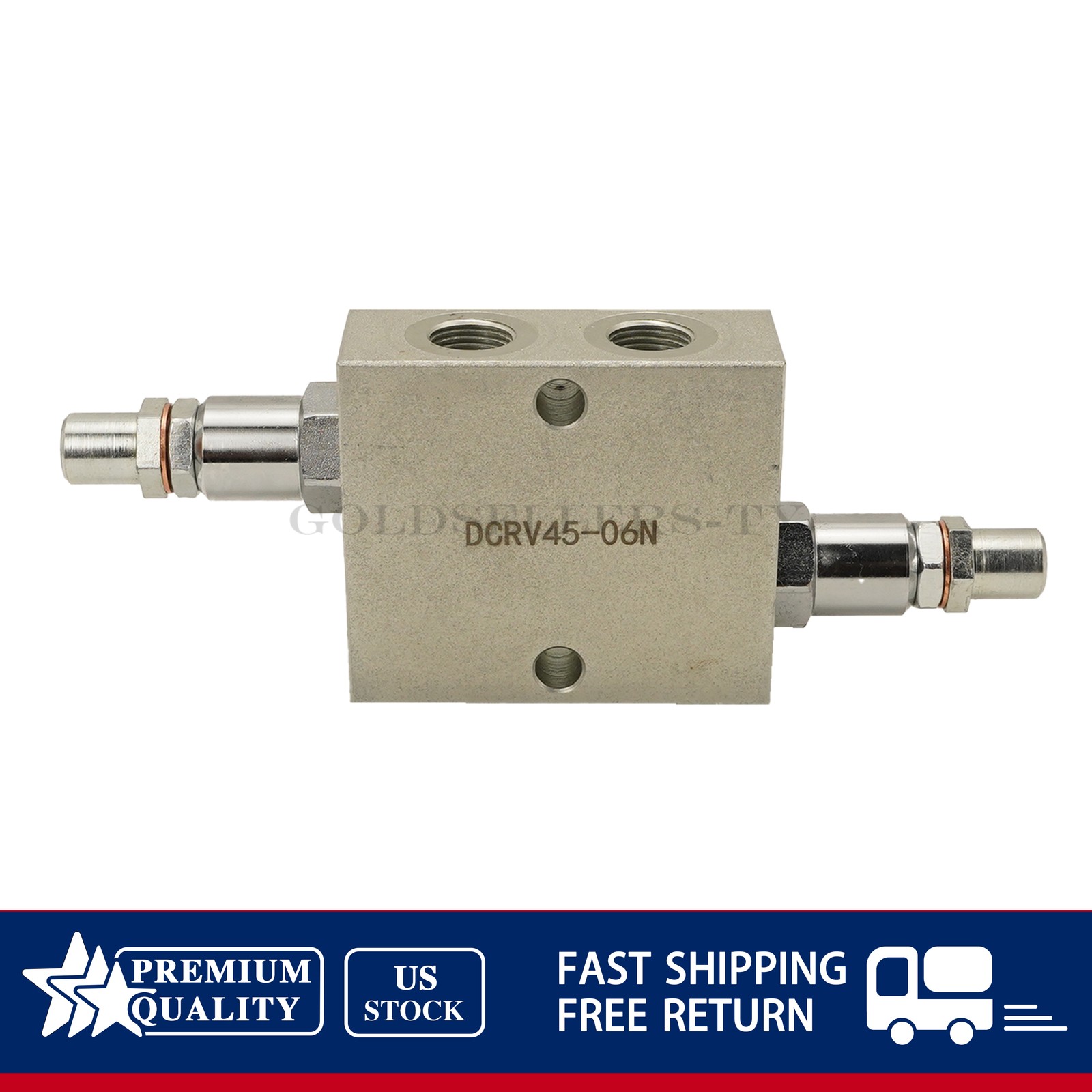 12 GPM Max Flow 3/8” NPT Ports Dual Crossover Hydraulic Relief Cushion Valve