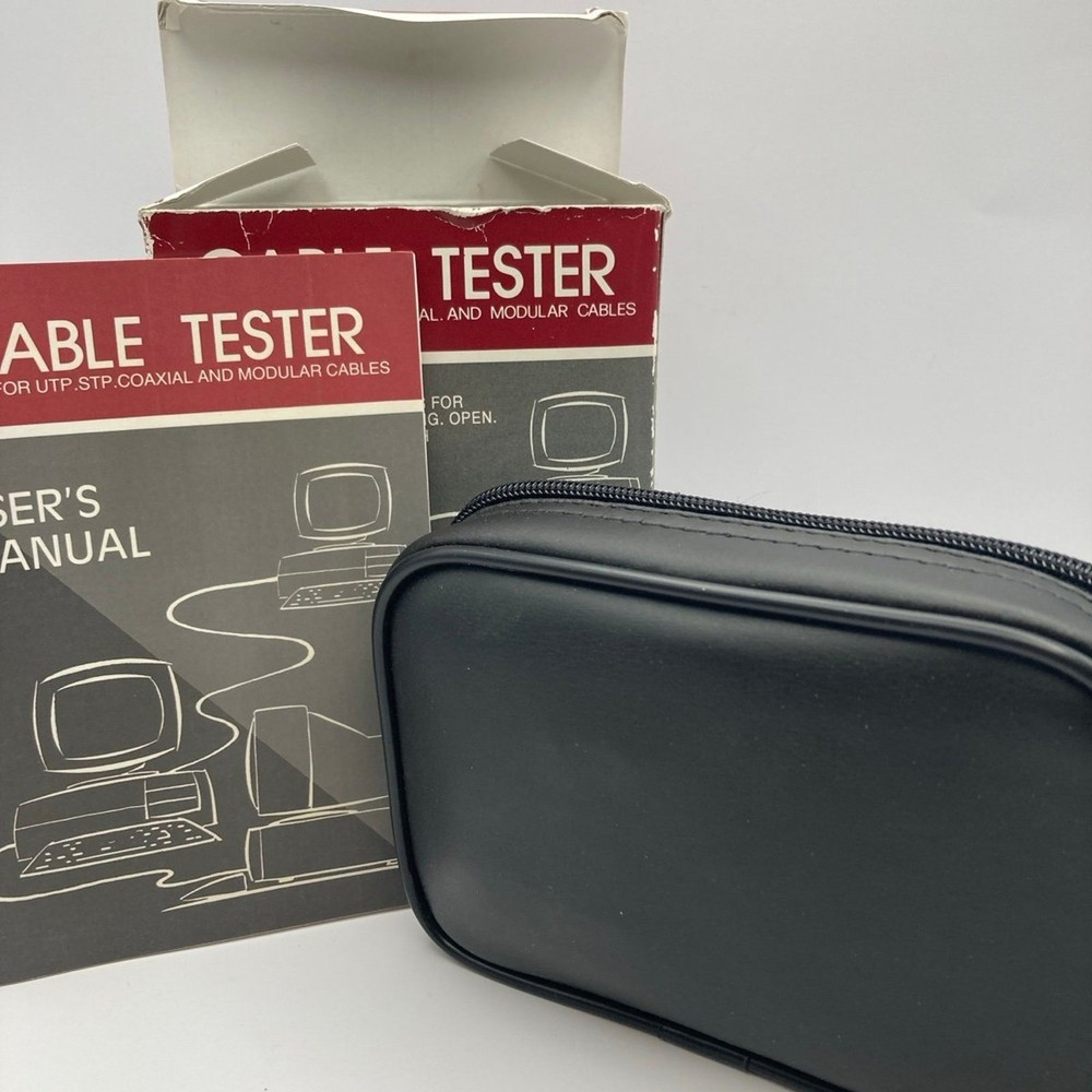 Cable Lan Enhanced Network Cable Tester & Terminator Zipper Case Nos