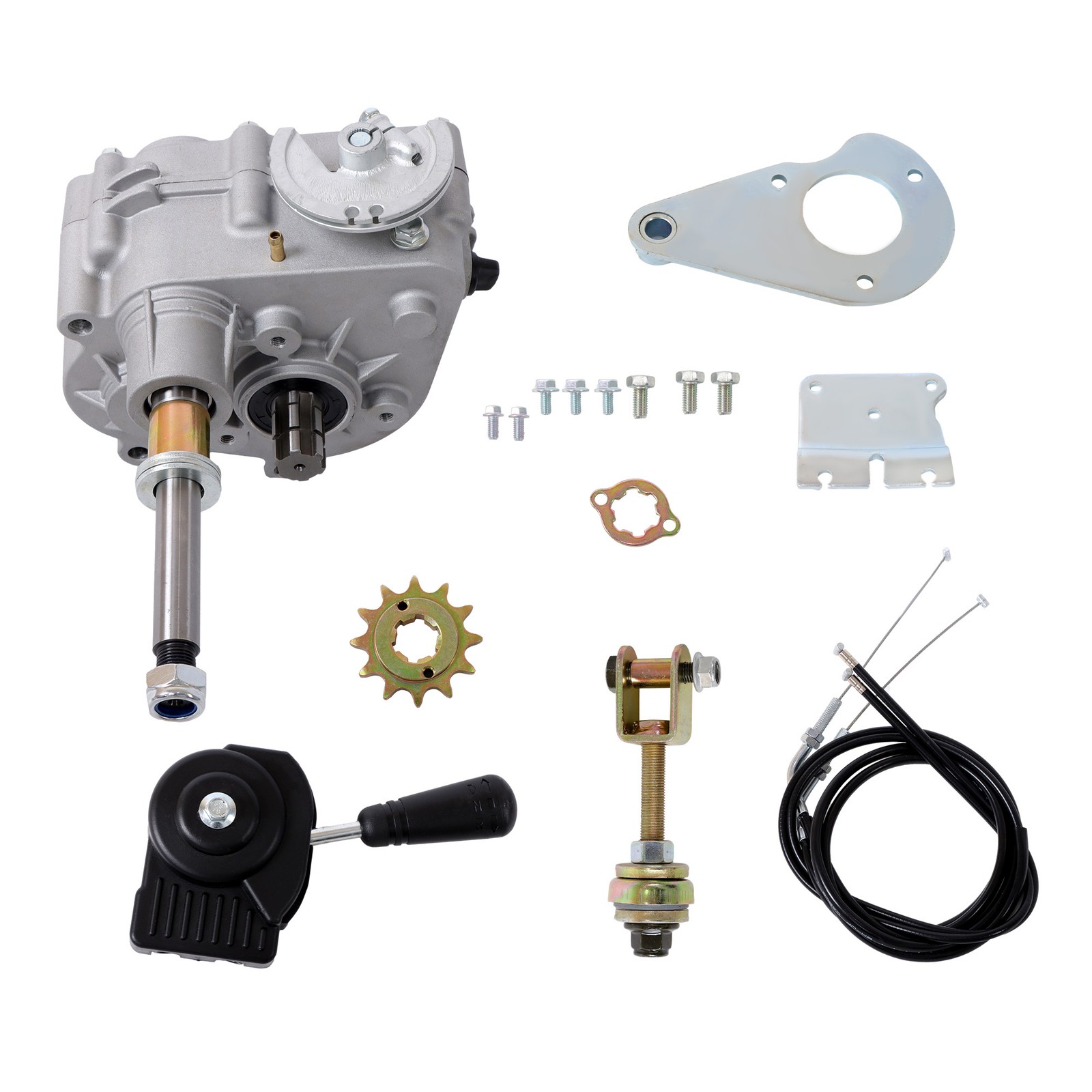 GO KART 40 Series Forward Reverse Gearbox 530 Chain For Predator 420CC 11-18HP