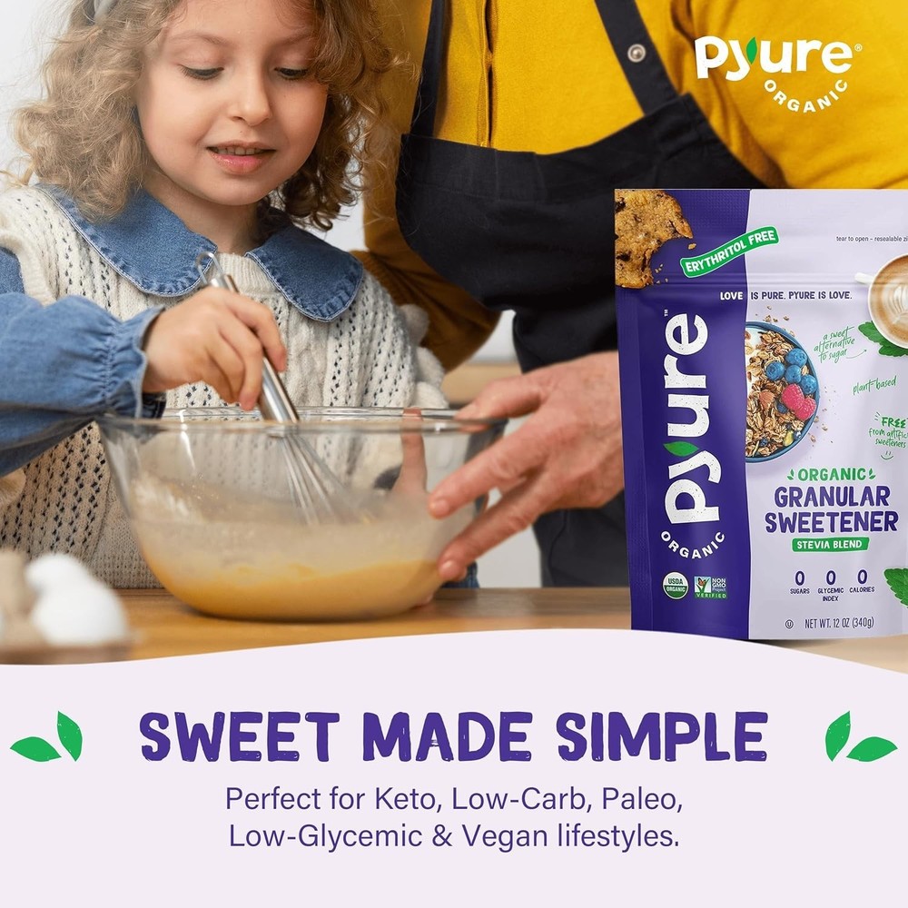 USDA Organic Stevia Blend - Zero Calorie Sugar Substitute