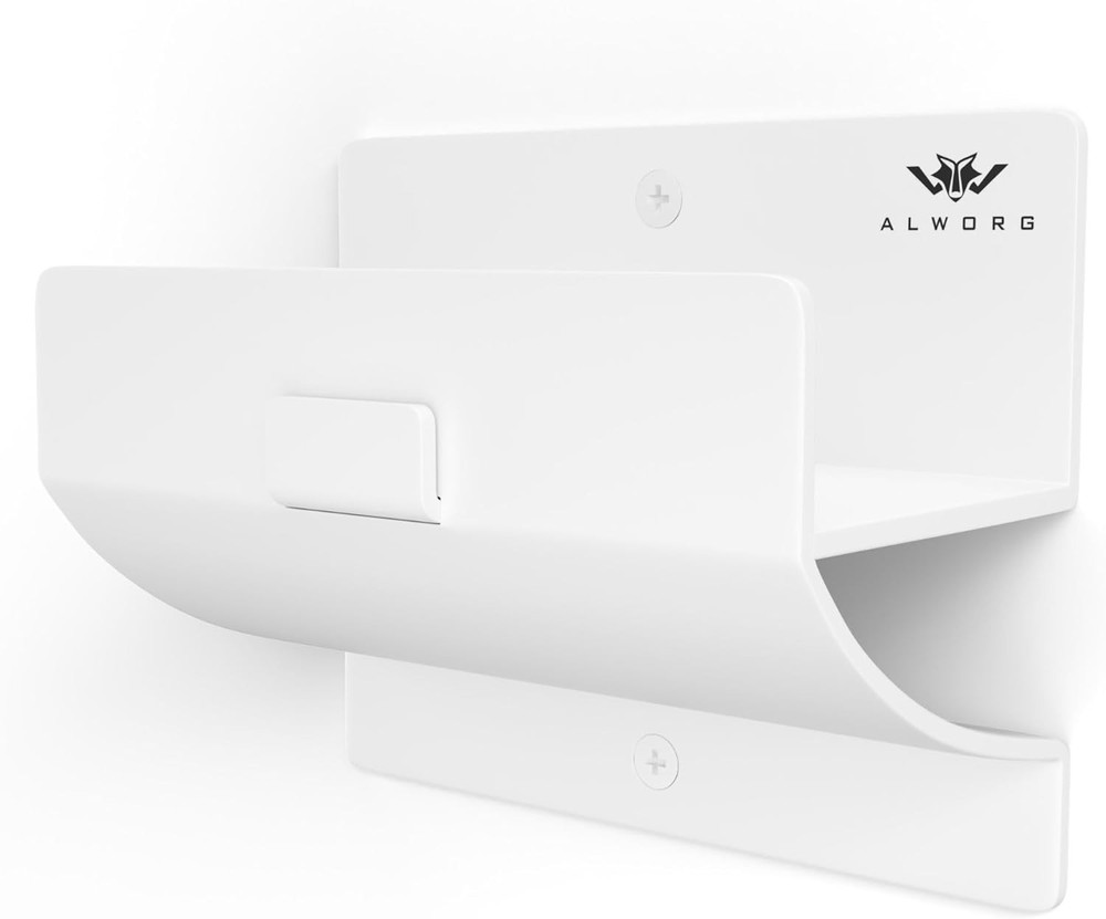 White Ladder Hooks for Garage Wall - Step Holder Single Hook,