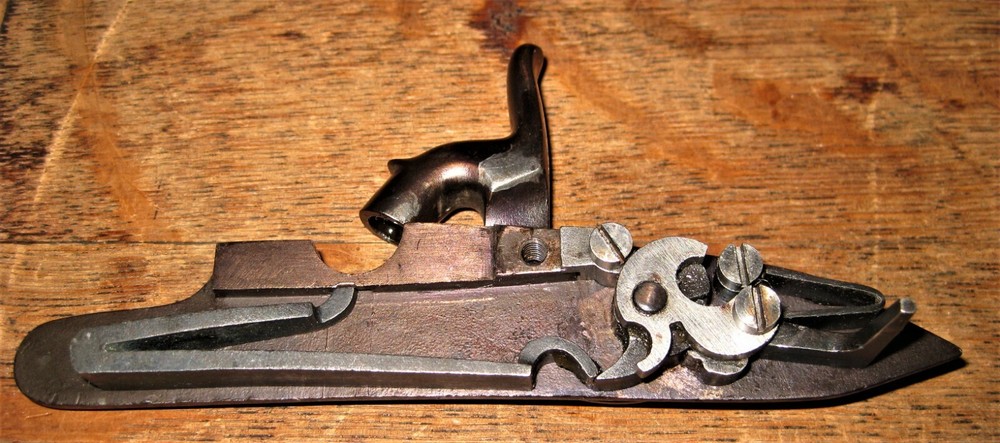 Large Siler Percussion Lock, Engraved, Black Powder Muzzleloader