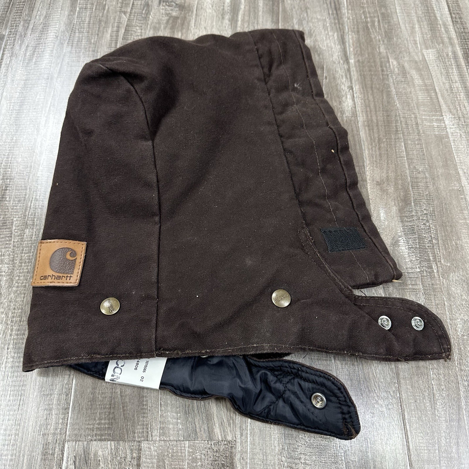 Carhartt Men's Snap On Hood Arctic-Quilt Lined A148 DKB Dark Brown