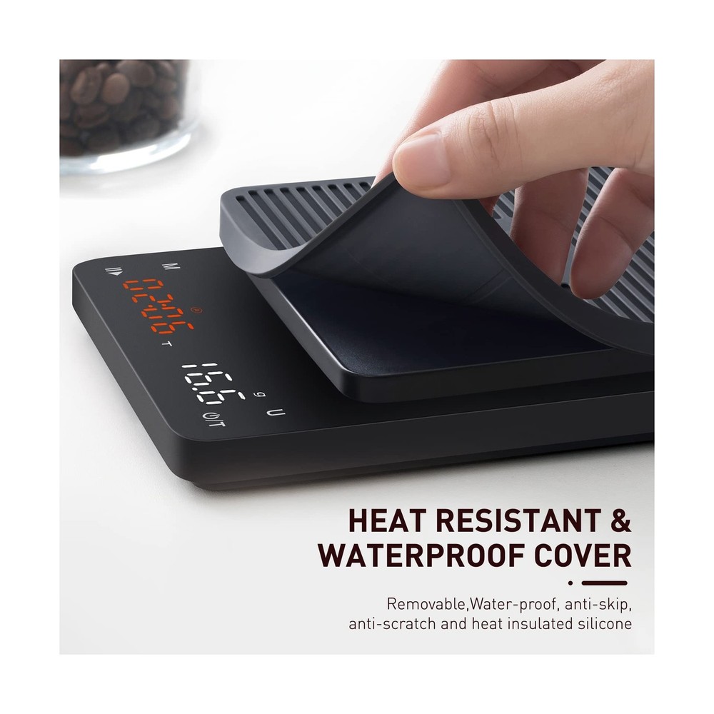 BAGAIL BASICS Coffee Scale with Timer, 0.1g High Precision Kitchen ... Fast Ship