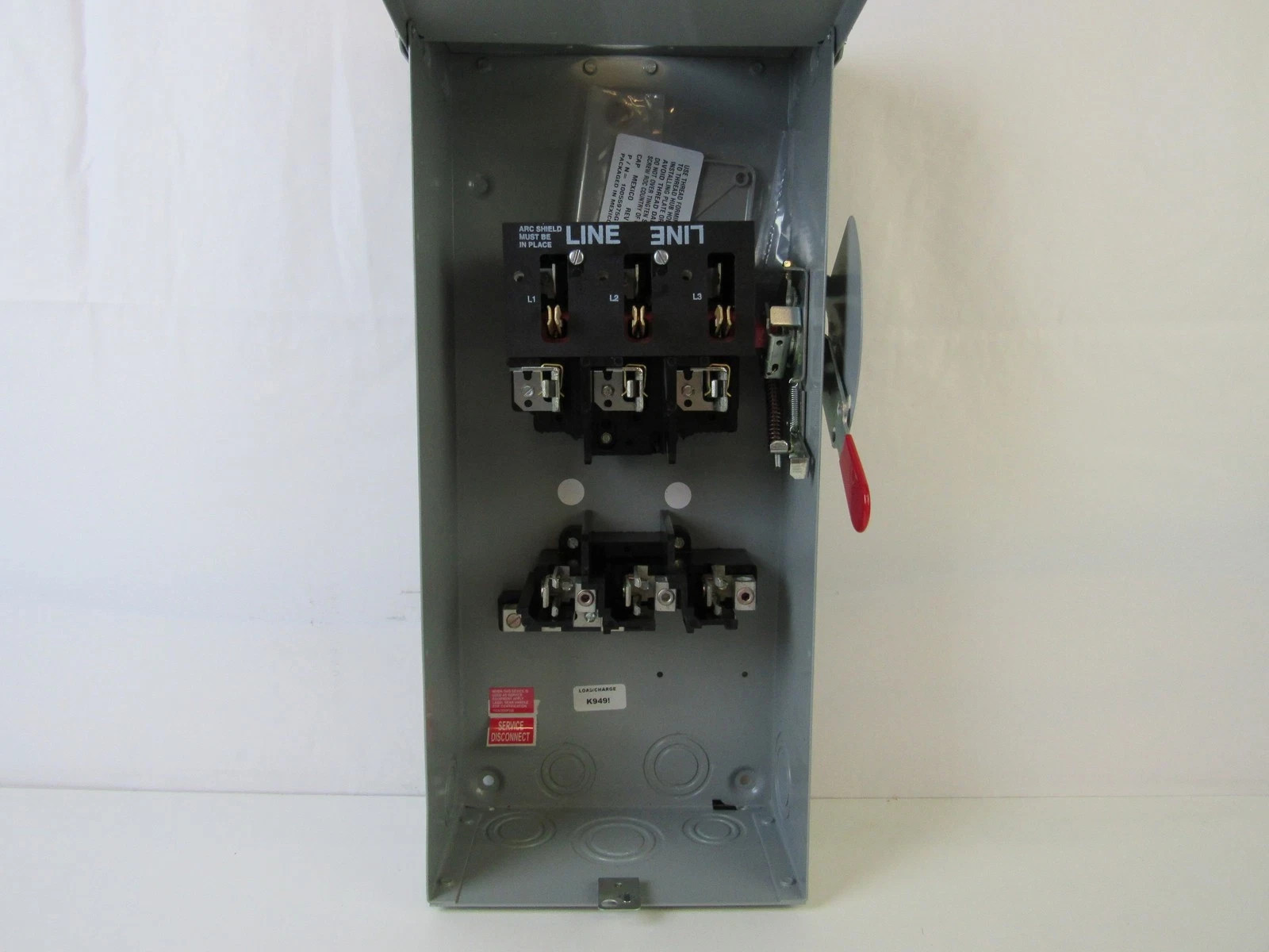 NEW GE TG4323R 100 Amp 240v OUTDOOR Fusible 3Ph 3R Safety Switch Disconnect