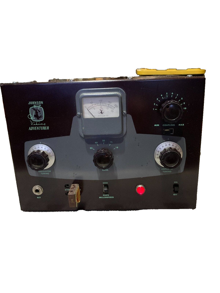 Vintage Johnson Viking Adventurer HAM Radio Transmitter (Untested)