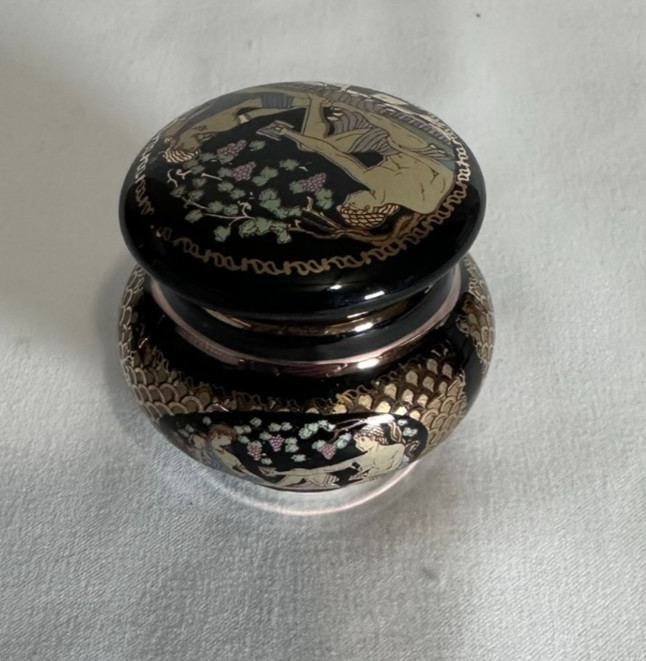 Anais Perfume Empty Mini Porcelain Lidded Jar