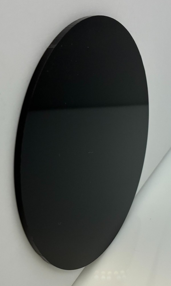 (2-Pack) Acrylic Plexiglass Circle Disc - 1/8" thick - Black - 4" Diameter